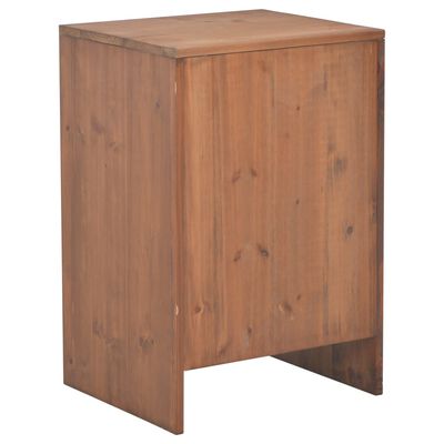 vidaXL Table de chevet 40 x 35 x 60 cm Bois de sapin massif