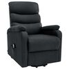 vidaXL Fauteuil de massage inclinable Gris foncé Tissu