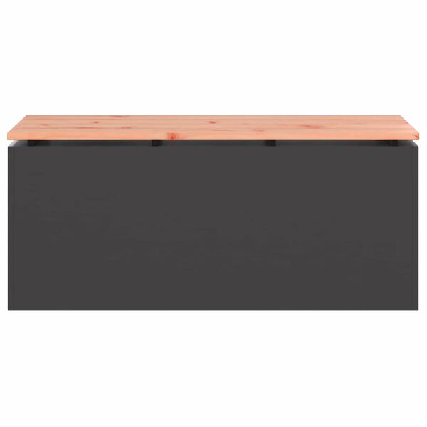 vidaXL Banc de jardin Noir 100 x 40 x 43 cm Acier