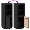 vidaXL Buffet haut Noir 37x34x110 cm Bois massif de pin