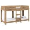 vidaXL Lit Superpos&eacute; pour Enfants Ch&ecirc;ne artisanal 75 x 190 cm