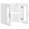 vidaXL Armoire murale de cuisine avec porte en verre Kalmar blanc