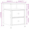 vidaXL Tables de chevet 2 pcs noir 44x45x60 cm bois d’ingénierie