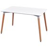 vidaXL Ensemble de table et chaise &agrave; manger 7 pcs Blanc et gris clair