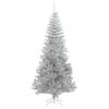 vidaXL Sapin de No&euml;l avec 300 LED avec support Argent 180 cm PET