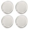 vidaXL Couvre-vent Air 4 pi&egrave;ces Argent 200 mm Acier inoxydable