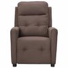 vidaXL Fauteuil de massage Taupe Tissu