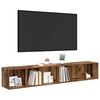 vidaXL Ensemble meuble TV 2 pcs Bois Ancien 37 x 35 x 107cm