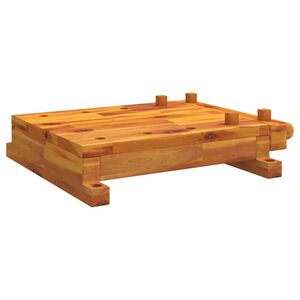vidaXL Dessus d'&eacute;tabli avec &eacute;tau 52x44x9,5 cm bois massif d'acacia