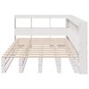 vidaXL Lit biblioth&egrave;que sans matelas blanc 120x190 cm bois pin massif