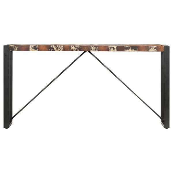 vidaXL Table console 150x35x76 cm Bois de r&eacute;cup&eacute;ration massif
