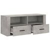 vidaXL Meuble TV Gris béton 100x35x40 cm Bois d'ingénierie