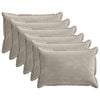 vidaXL Housse de coussin 6 pc HOUTEN Gris clair 50 x 75 cm