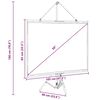 vidaXL Écran de projection avec trépied 50 pouces 4:3