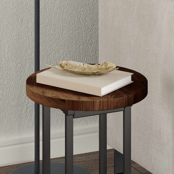 vidaXL Plateau de table Marron fonc&eacute; &Oslash; 30 x 2,5 cm