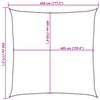 vidaXL Voile d'ombrage 160 g/m&sup2; carr&eacute; terre cuite 4,5x4,5 m PEHD