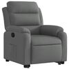 vidaXL Fauteuil inclinable Gris fonc&eacute; Tissu