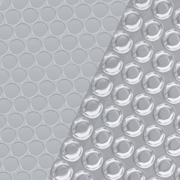 vidaXL Couverture de piscine Argent&eacute; 356 cm PE