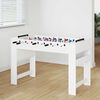vidaXL Table de Foosball Blanc 125 x 60,5 x 80 cm Bois d'ing&eacute;nierie