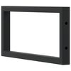 vidaXL Supports d'&eacute;tag&egrave;res pour lavabo 2 pcs noir rectangulaire acier