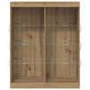 vidaXL Buffet LED Ch&ecirc;ne artisanal 41 x 37 x 100 cm Bois d'ing&eacute;nierie