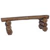 vidaXL banc Naturel 110 x 30 x 34 cm Bois de teck massif