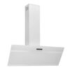 vidaXL Hotte murale 90 cm Acier et verre tremp&eacute; Blanc
