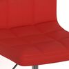 vidaXL Chaise de bureau pivotante Rouge bordeaux Similicuir