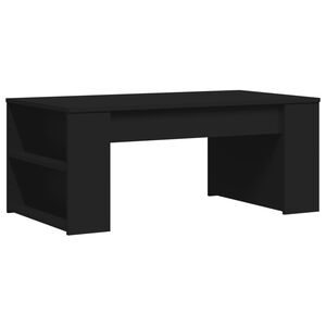 vidaXL Table basse noir 102x55x42 cm bois d'ing&eacute;nierie