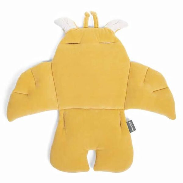 CHILDHOME Coussin de si&egrave;ge universel Girafe Velours Ocre