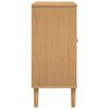 vidaXL Buffet SENJA aspect rotin marron 80x35x80 cm bois massif de pin
