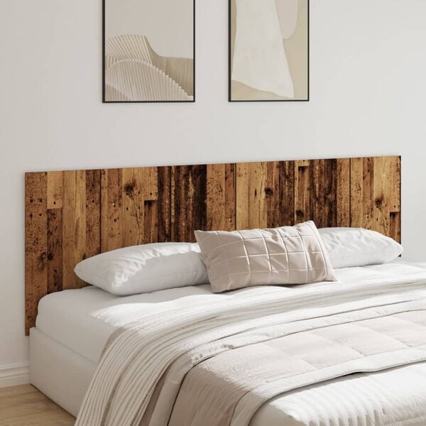 vidaXL T&ecirc;te de lit murale vieux bois 240x1,5x80 cm bois d'ing&eacute;nierie