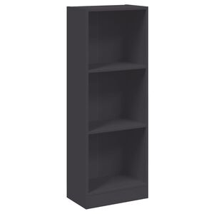 vidaXL Biblioth&egrave;que &agrave; 3 niveaux gris 40x24x109 cm bois d'ing&eacute;nierie