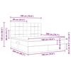 vidaXL Lit avec rangement et matelas Gris fonc&eacute; 180 x 200 cm Velours