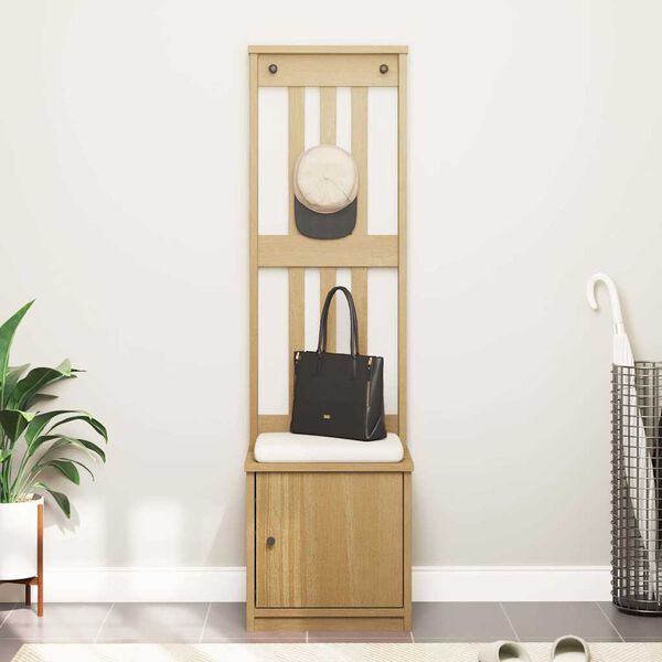 vidaXL Portemanteau SANDNES 45x40x159,5 cm bois massif pin