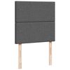 VidaXL Cadre de lit ottoman avec matelas gris foncé 160x200cm tissu