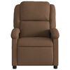vidaXL Fauteuil inclinable &eacute;lectrique Marron Tissu