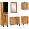vidaXL Ensemble d'armoire de salle de bain 5 pc Naturel