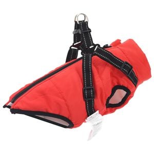 vidaXL Manteau pour chien Rouge L24 Fleece et Polyester