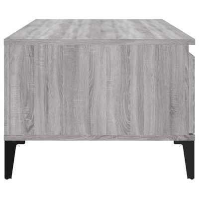 vidaXL Table basse Sonoma gris 90x50x36,5 cm Bois d'ingénierie