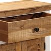vidaXL Buffet blanc et marron 55x30x73 cm bois de manguier solide brut