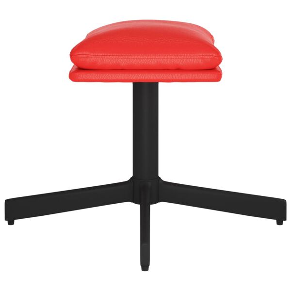vidaXL Repose-pied Rouge 60x60x36 cm Similicuir
