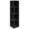 vidaXL Armoire d'angle Noir 33x33x132 cm Bois d&rsquo;ing&eacute;nierie