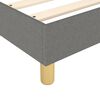 vidaXL Sommier &agrave; lattes de lit avec matelas Gris fonc&eacute; 120x200cm Tissu