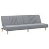 vidaXL Canap&eacute;-lit &agrave; gris clair tissu