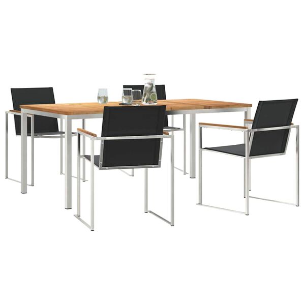 vidaXL Ensemble de salle à manger pour jardin 5 pcs