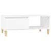 vidaXL Table basse Blanc 90x50x36,5 cm Bois d'ing&eacute;nierie
