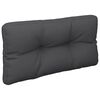 vidaXL Coussins de palette lot de 2 noir tissu