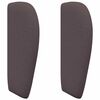 vidaXL Oreille de t&ecirc;te de lit Marron 40 x 23 x 6 cm tissu