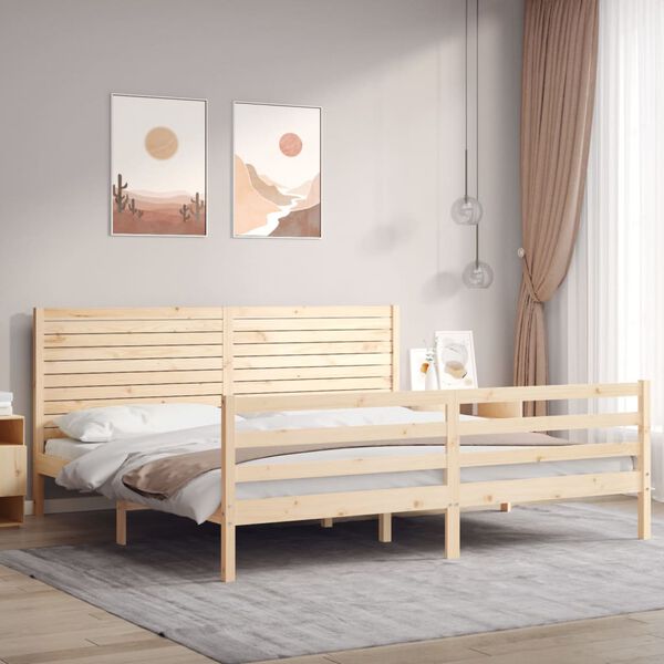 vidaXL Cadre de lit sans matelas bois massif